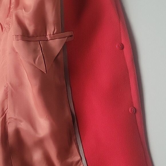 J Crew 2 Red Coral Wool Hack ing Riding Equestrian Jacket Blazer Old Money Prep - Picture 8 of 16